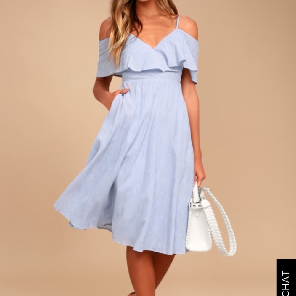 Lulus’s Off the Shoulder Midi Dress